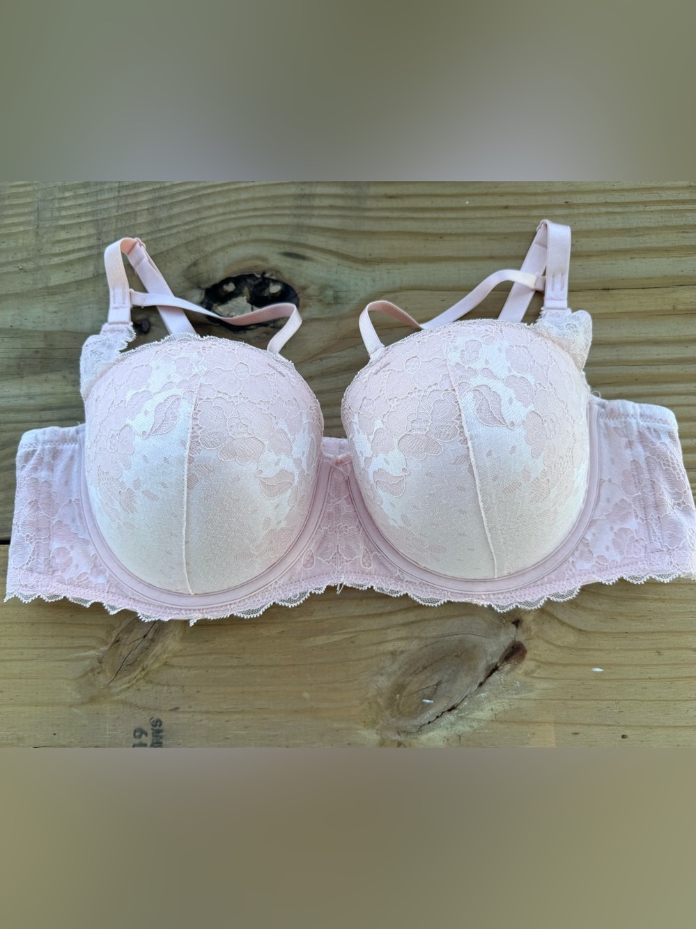 Torrid Blush Pink Lace Push-Up Bra 42C